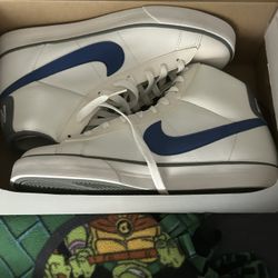 White And Blue Nikes Night Tops