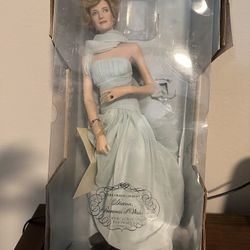 Franklin mint princess diana porcelain doll