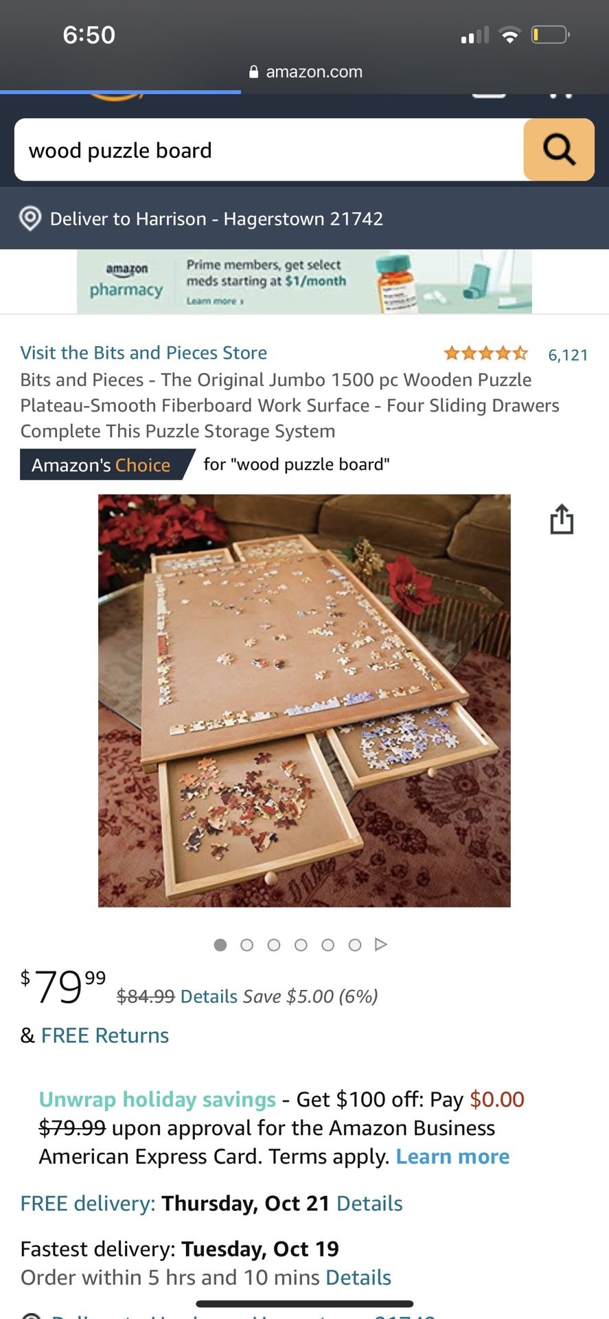 Wooden Puzzle Board 
