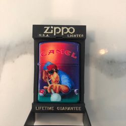 Pool Player Camel Zippo