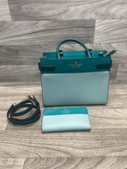 Kate Spade Staci Colorblock Medium Satchel w/ Matching Wallet (A1D025499)