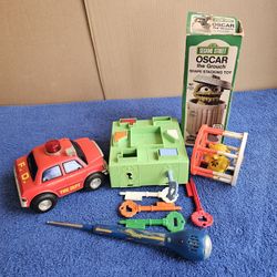 Lot of 5 Vintage 1950's-1980's Rare Find Toys That Need Some Love & Parts!