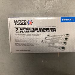 Matco Tools (SRRFM76TC) Metric Flex Ratcheting Wrench Set 7Pc 