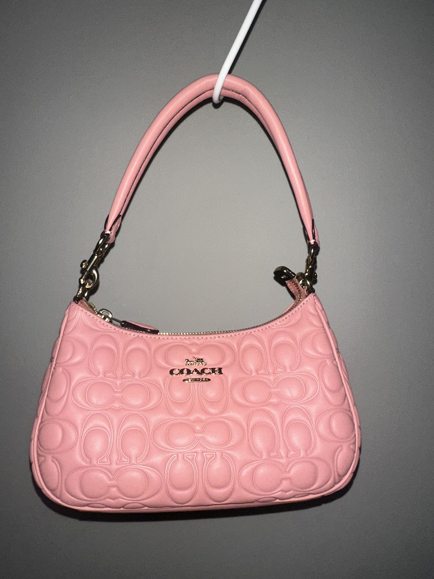 Coach pink teri shoulder bag