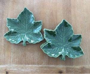Pottery Barn harvest leaf plates