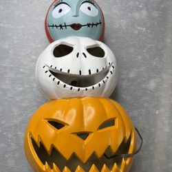 NIGHTMARE BEFORE CHRISTMAS Blow Mold 18” PUMPKIN HEAD STACK Jack Sally / NEW