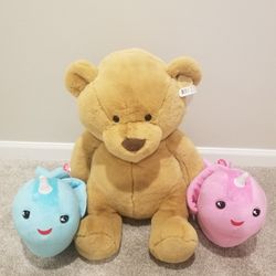 New with Tags bear With Barely Used Fingerings Narwhal (both Of Them Have A Tag On Them) 