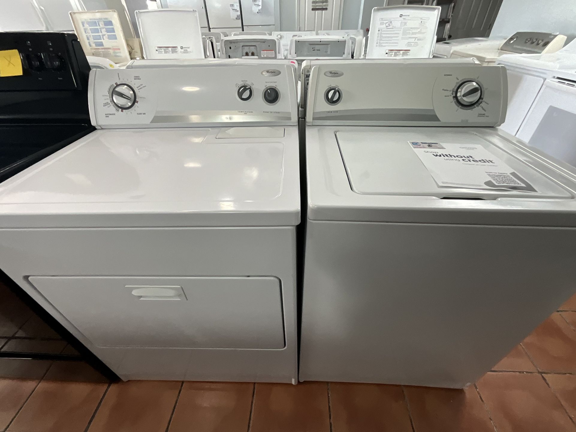 Whirlpool Washer And Dryer Set + Warranty