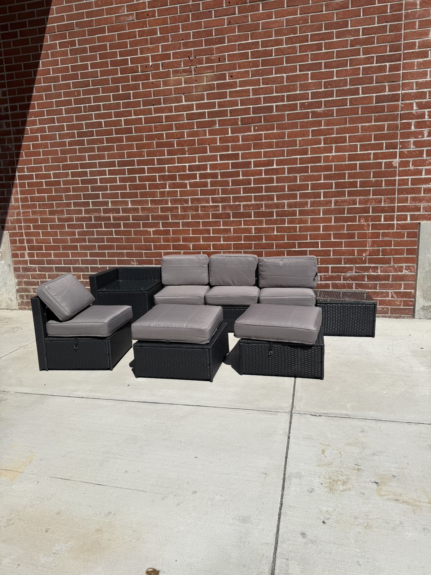 MCombo 8pc Wicker Patio Set