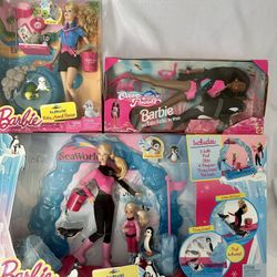 Barbie SeaWorld Trainer Dolls Discontinued NEW