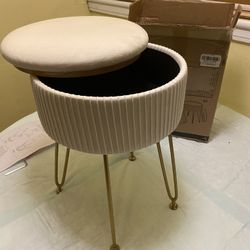 Lue  Bona Storage Round Ottoman