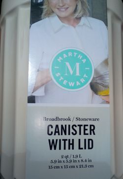 Martha Stewart Canister With Lid