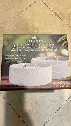 Essenza Outdoor Citronella Candles 2-Pack