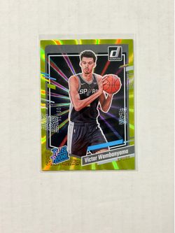 Victor Wembanyama 2023-24 Donruss #220 Holo Yellow Laser /25 RC Spurs Rookie