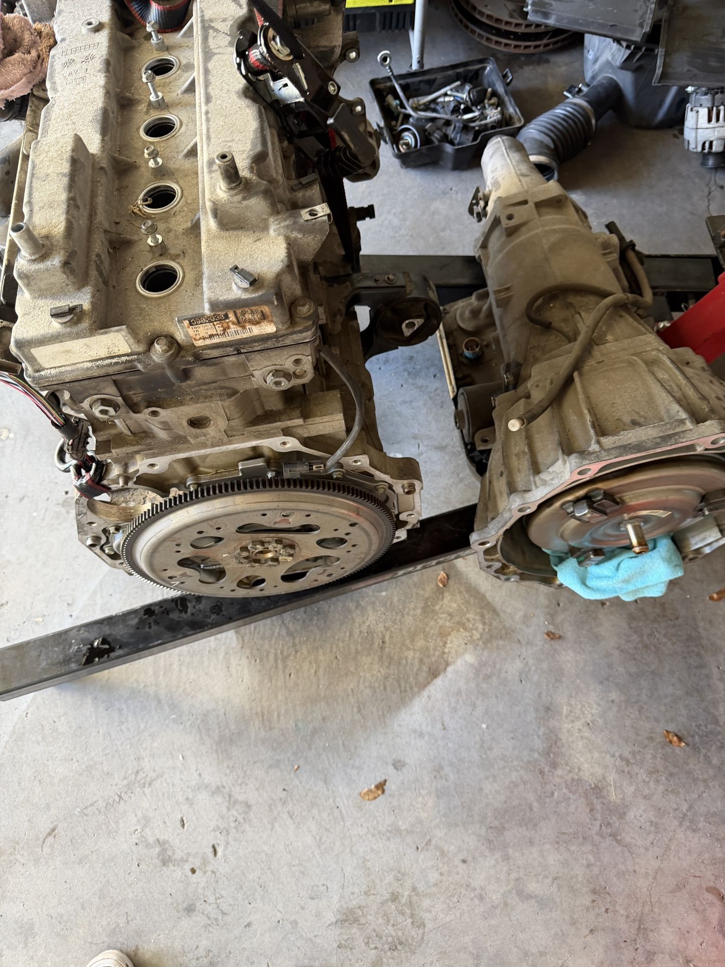 3.7L inline 5 engine 4 speed auto transmission