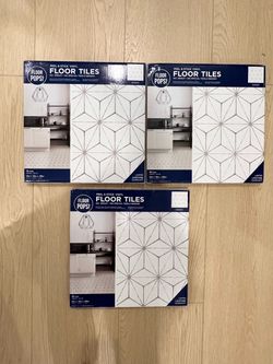 Luxury vinyl floor tiles
