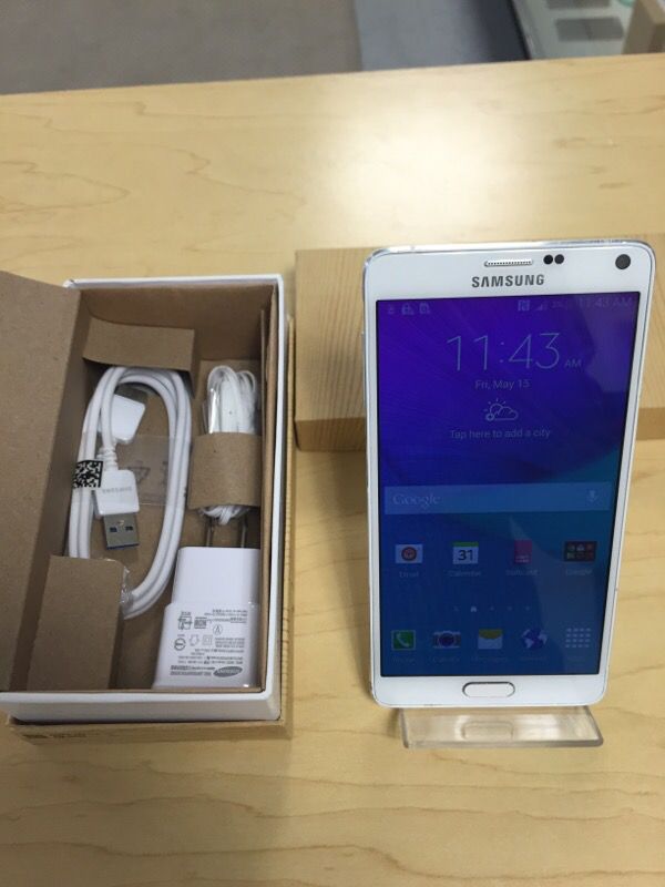 Samsung Galaxy Note 4 - Factory Unlocked - Comes w/ Box + Accessories