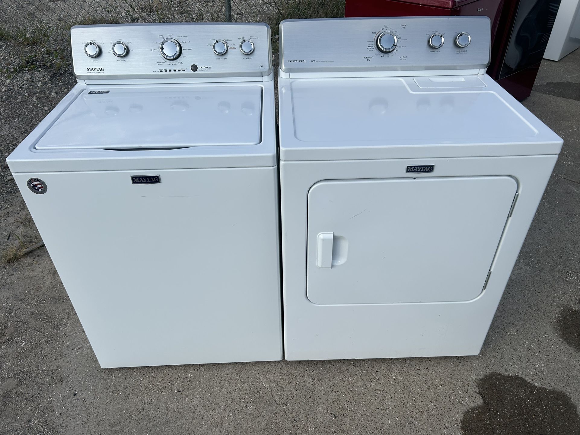 Maytag TopLoad Washer And Electric Dryer