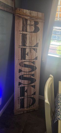 Large BLESSED Sign