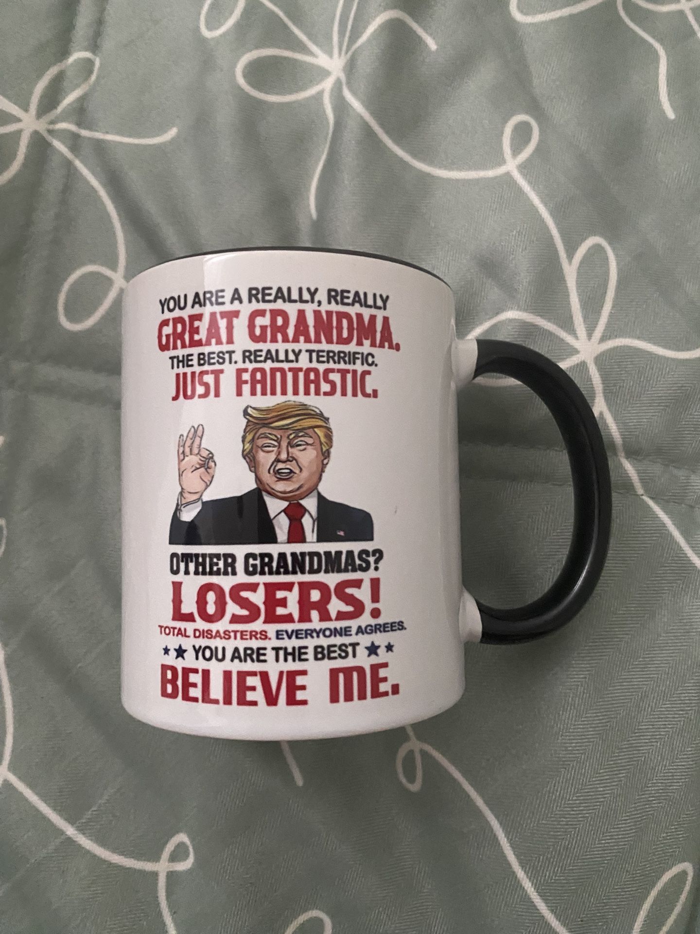 Funny Grandma TRUMP Mug with Black Handle