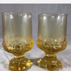 Yellow Vintage Glass