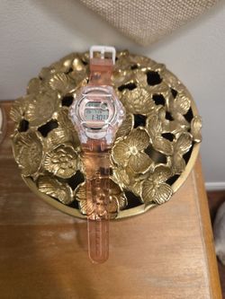 pink casio baby g shocl resistant watch