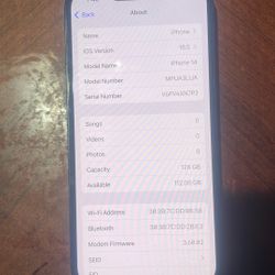 iPhone 14. 128gb Just For T Mobile