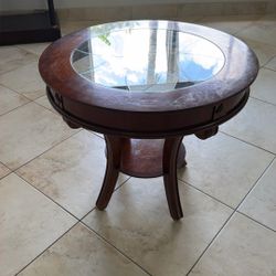 Italian Side Table With Glass - Moving Sale 
