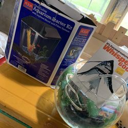Aquarium Starter Kit And Bowl