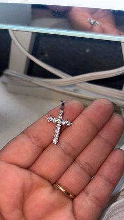Diamond cross pendant