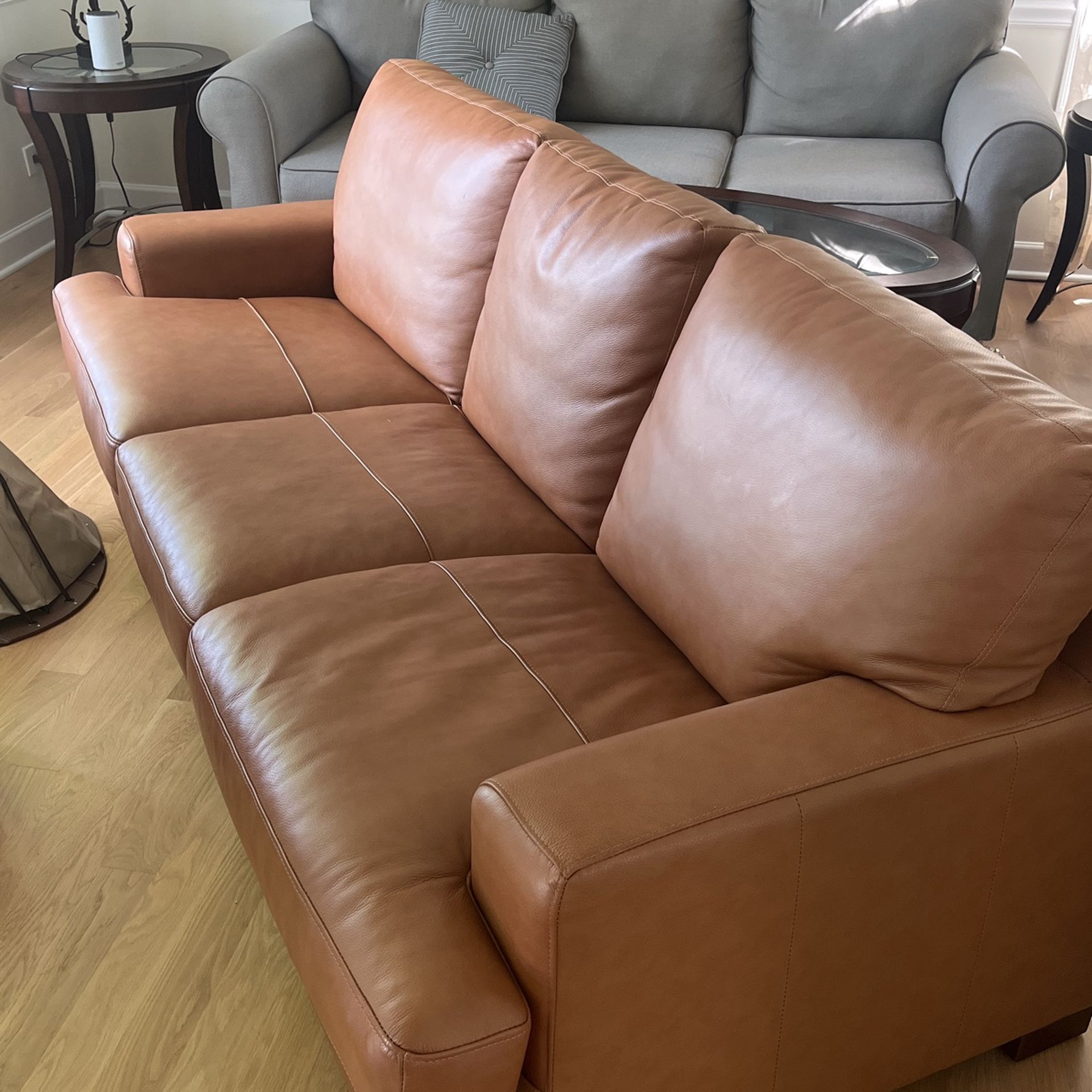Leather Couches Carmel Three Seater And Two Seater