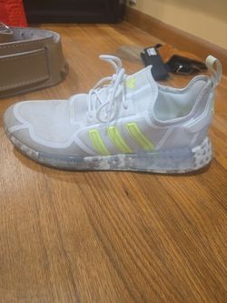 ADIDAS ORIGINALS Men's NMD R1 Sneaker Shoes White Solar Yellow size 12