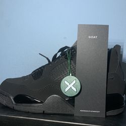JORDAN 4 RETRO 'BLACK CAT' 2020 Size 9.5 US