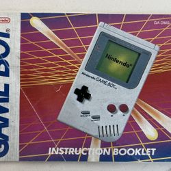 Nintendo Gameboy Instruction Booklet