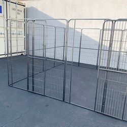 (Brand New) $360 Dog 16-Panel Playpen, 10x10x5ft Tall Heavy Duty Pet Exercise Fence Crate Kennel Gate
