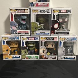 Funko Pop! Bundle (8 Figures) – Marvel, Star Wars, Yu-Gi-Oh!, Witcher & More