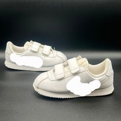 Nike Cortez Basic Low Triple White Sneakers Shoes Big Kids 3 Y  Boys Girls  Athletic  Fashion flats