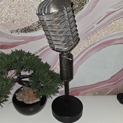 Decorative Mic Statue