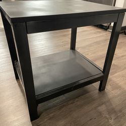 Refinished Black End Table 