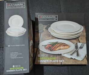 12 Dinner Plates Set of Denmark Tools For Cooks (10.5in)