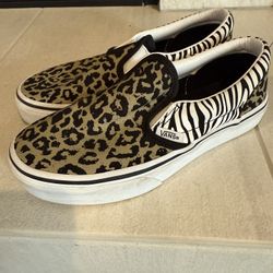 Animal Print Vans - Size 2.5