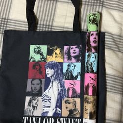 Taylor Swift Tote Bag (baton Included) 2 Amc Friendship Bracelets