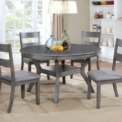 🔥🔥Brand New Grey 5pc Dining Table Set🔥🔥
