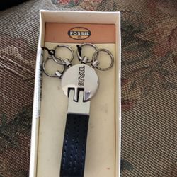 Fossil Keys Chane Leather Good Brand New