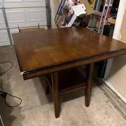 Tall Wooden Dining Table