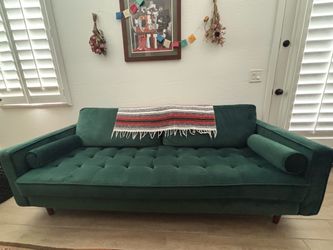 Velvet Green Couch