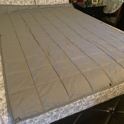 Joyching 10 Pound Grey Reversible Weighted Blanked 48x72