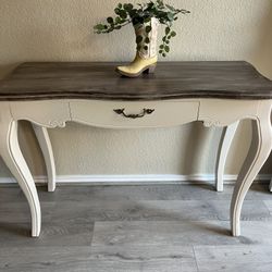 Blonde Farmhouse Sofa Table 