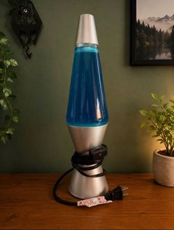 Blue lava lamp