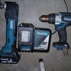 Marita Drill, Multi-tool, Charger +2 Batteries